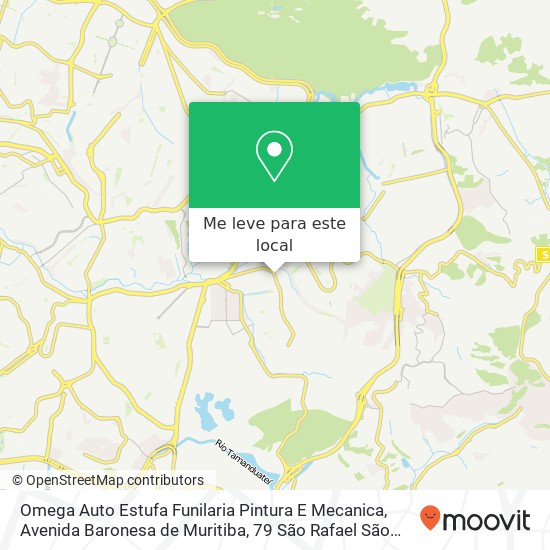 Omega Auto Estufa Funilaria Pintura E Mecanica, Avenida Baronesa de Muritiba, 79 São Rafael São Paulo-SP 08311-080 mapa