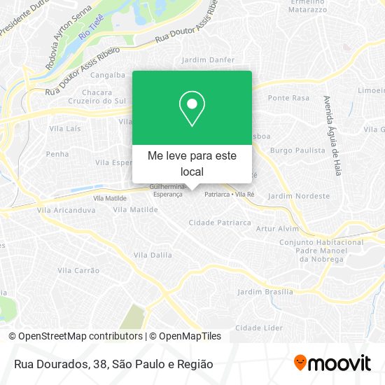 Rua Dourados, 38 mapa