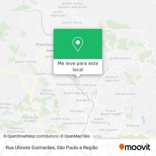 Rua Ulisses Guimarães mapa