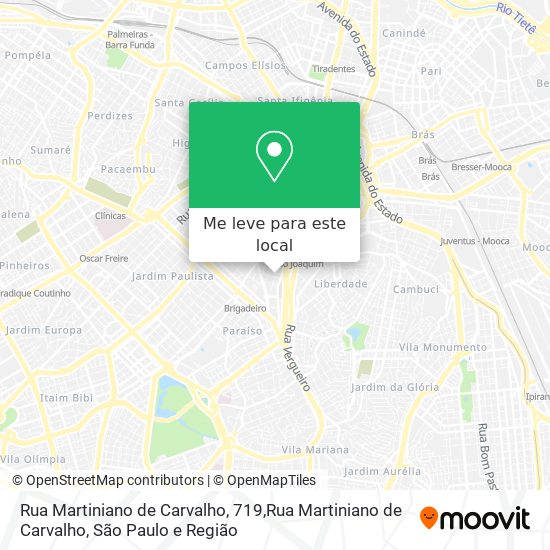 Rua Martiniano de Carvalho, 719,Rua Martiniano de Carvalho mapa