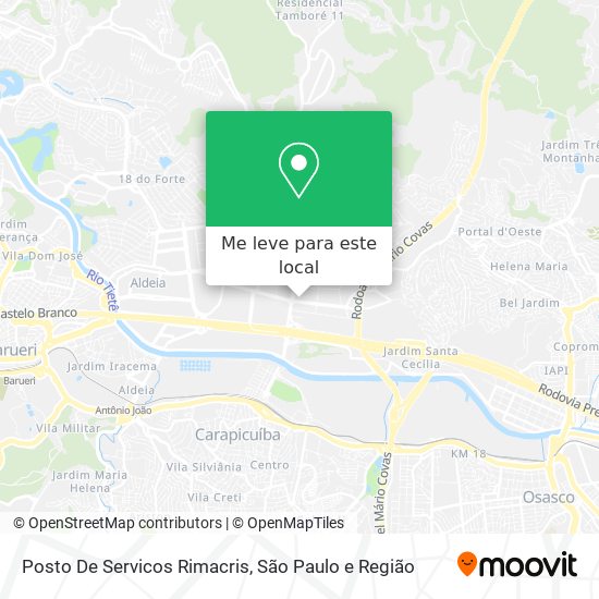 Posto De Servicos Rimacris mapa