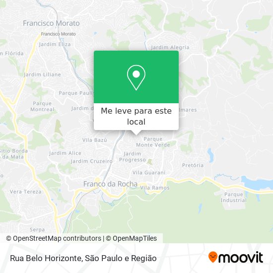 Rua Belo Horizonte mapa