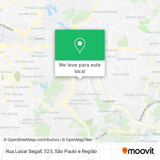 Rua Lasar Segall, 523 mapa