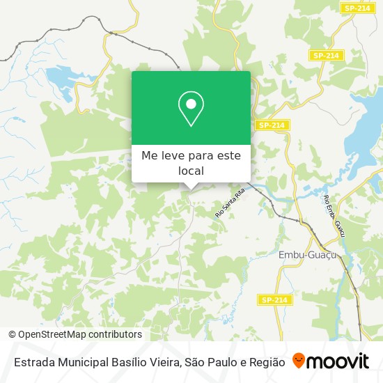 Estrada Municipal Basílio Vieira mapa