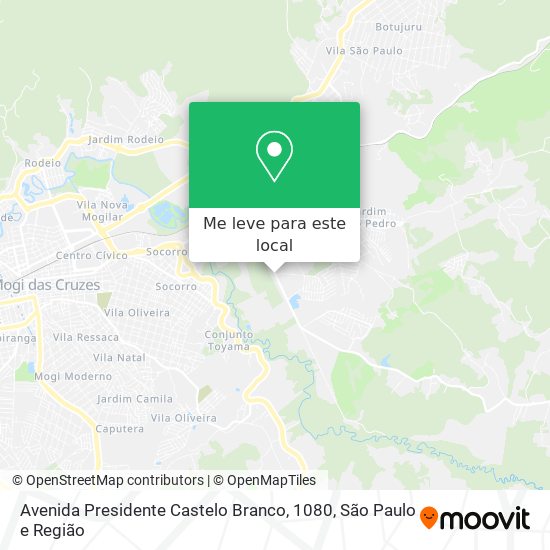 Avenida Presidente Castelo Branco, 1080 mapa
