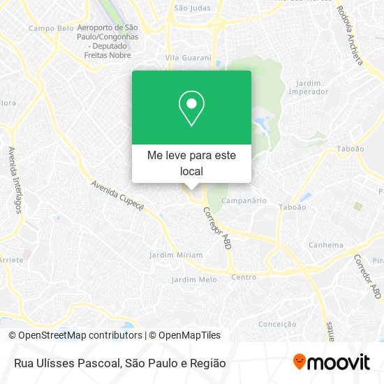 Rua Ulísses Pascoal mapa