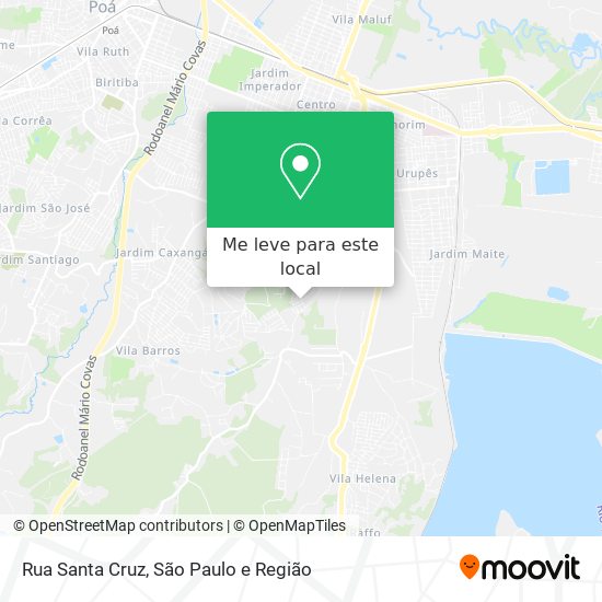 Rua Santa Cruz mapa