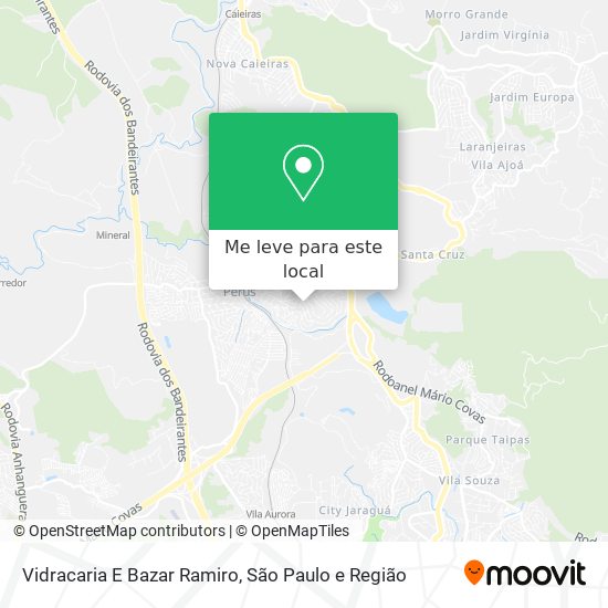 Vidracaria E Bazar Ramiro mapa