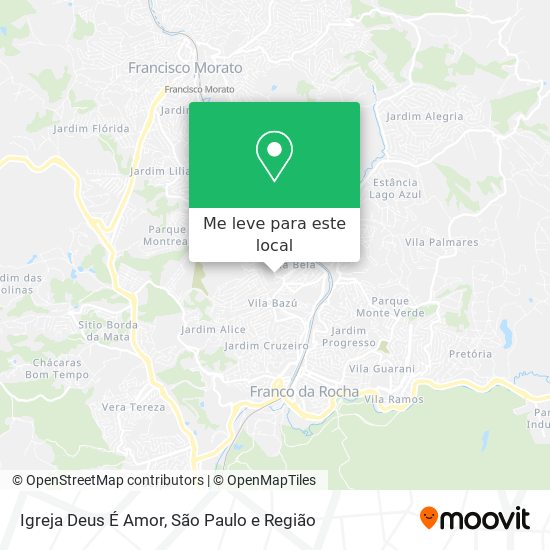 Igreja Deus É Amor mapa