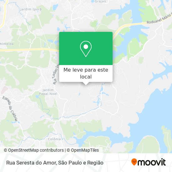 Rua Seresta do Amor mapa