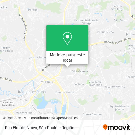 Rua Flor de Noiva mapa