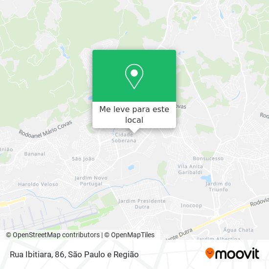 Rua Ibitiara, 86 mapa