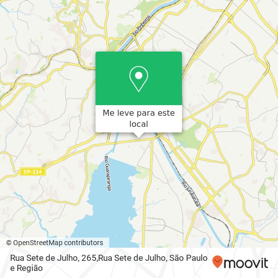 Rua Sete de Julho, 265,Rua Sete de Julho, Socorro São Paulo-SP mapa