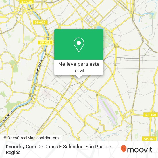 Kyooday Com De Doces E Salgados, Rua Iraúna, 815 Moema São Paulo-SP 04518-061 mapa