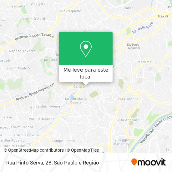 Rua Pinto Serva, 28 mapa