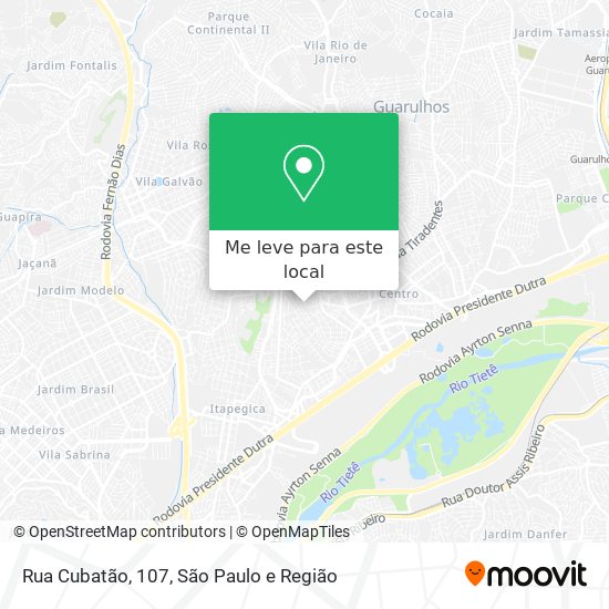 Rua Cubatão, 107 mapa