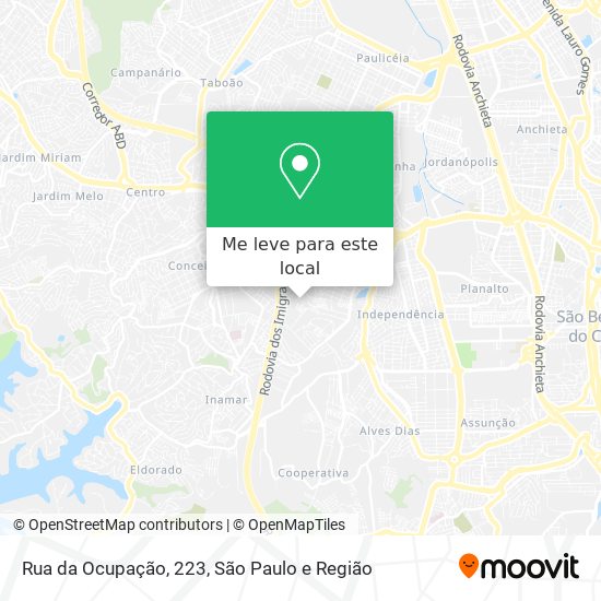 Rua da Ocupação, 223 mapa