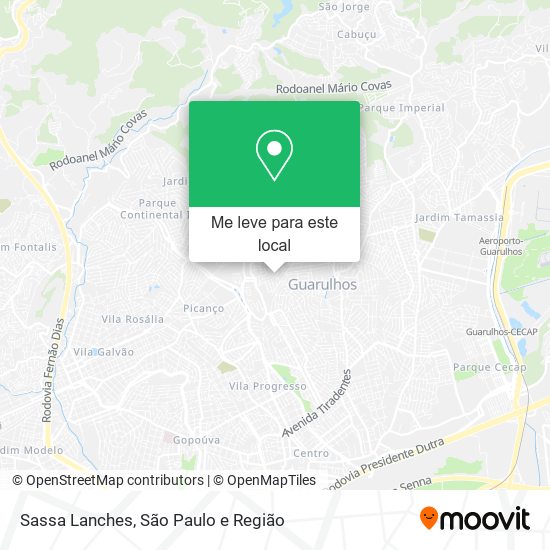 Sassa Lanches mapa