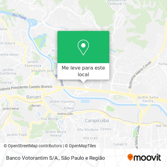 Banco Votorantim S/A. mapa