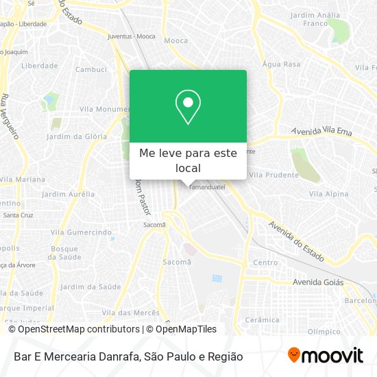 Bar E Mercearia Danrafa mapa