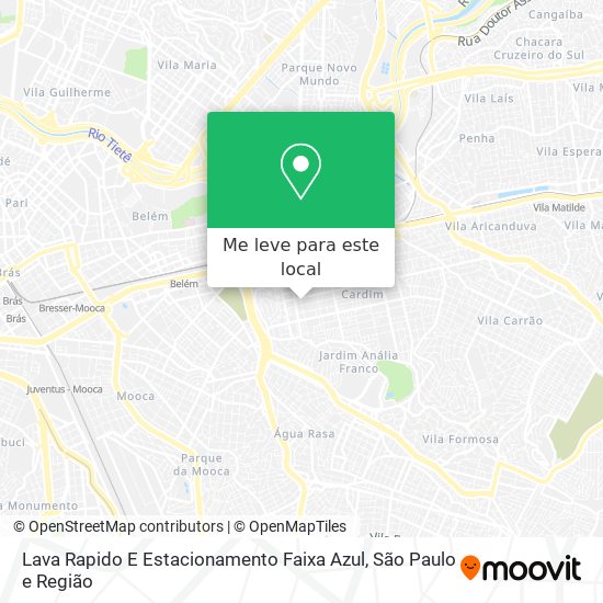 Lava Rapido E Estacionamento Faixa Azul mapa
