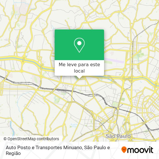 Auto Posto e Transportes Minuano mapa