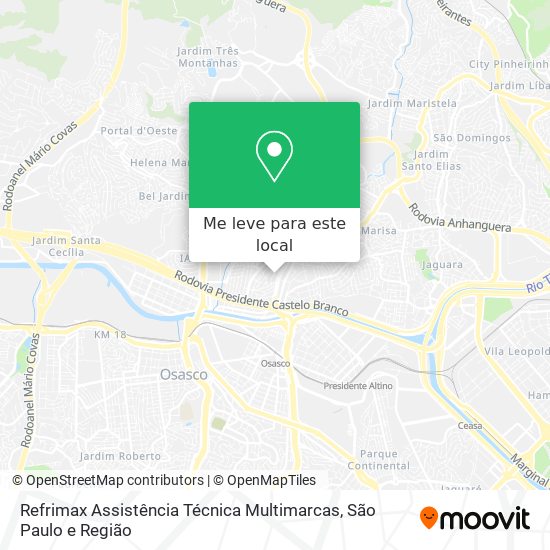 Refrimax Assistência Técnica Multimarcas mapa