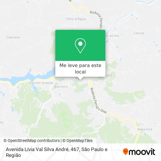 Avenida Lívia Val Silva André, 467 mapa