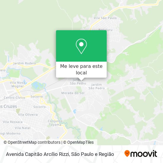 Avenida Capitão Arcílio Rizzi mapa