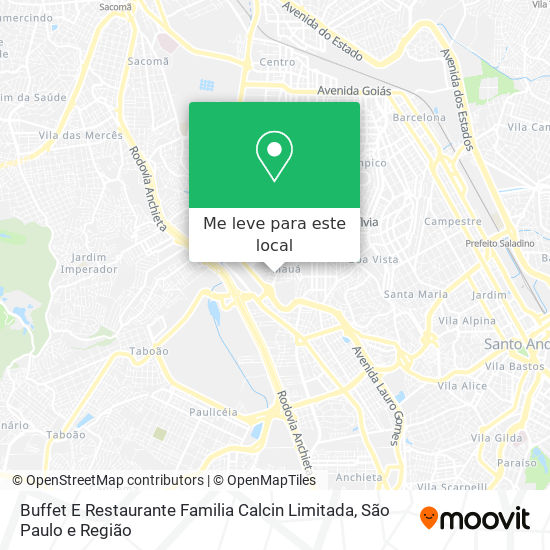 Buffet E Restaurante Familia Calcin Limitada mapa