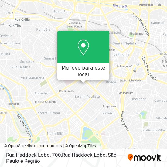 Rua Haddock Lobo, 700,Rua Haddock Lobo mapa