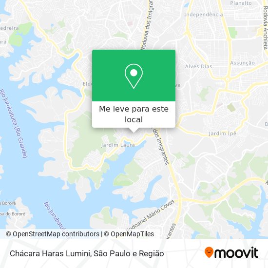 Chácara Haras Lumini mapa