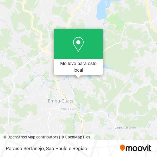 Paraíso Sertanejo mapa