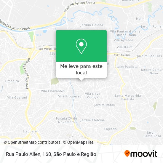 Rua Paulo Allen, 160 mapa