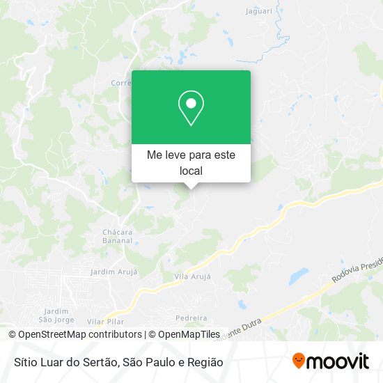 Sítio Luar do Sertão mapa