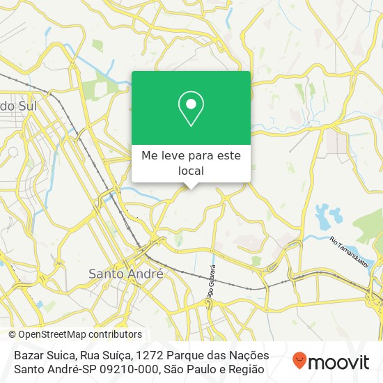 Bazar Suica, Rua Suíça, 1272 Parque das Nações Santo André-SP 09210-000 mapa