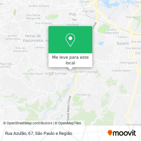 Rua Azulão, 67 mapa