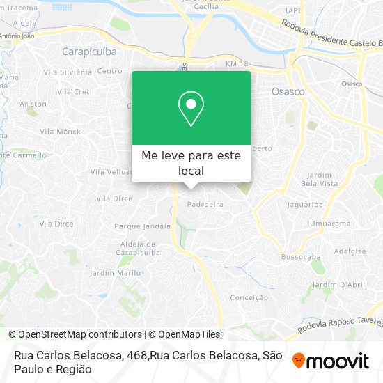 Rua Carlos Belacosa, 468,Rua Carlos Belacosa mapa