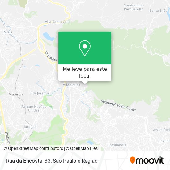 Rua da Encosta, 33 mapa