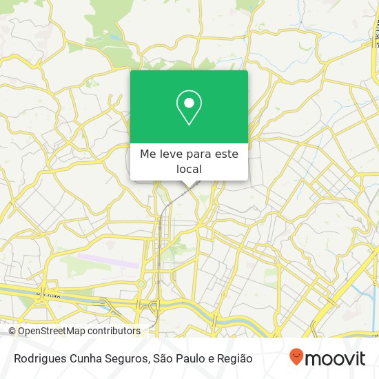 Rodrigues Cunha Seguros, Avenida Leôncio de Magalhães, 966 Santana São Paulo-SP 02042-001 mapa