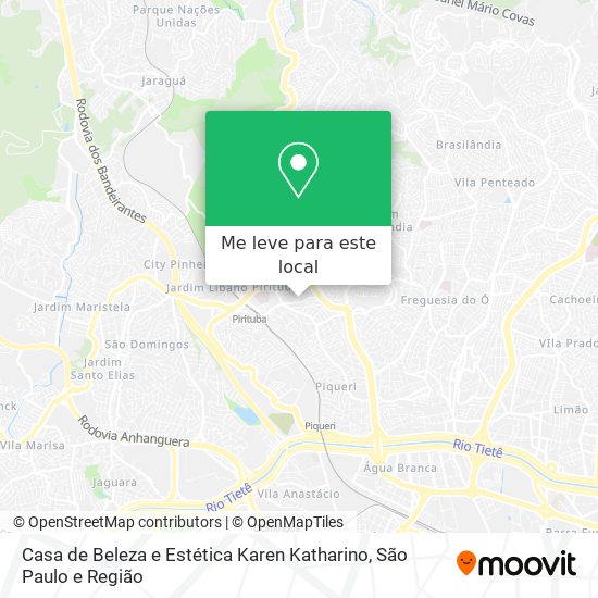 Casa de Beleza e Estética Karen Katharino mapa