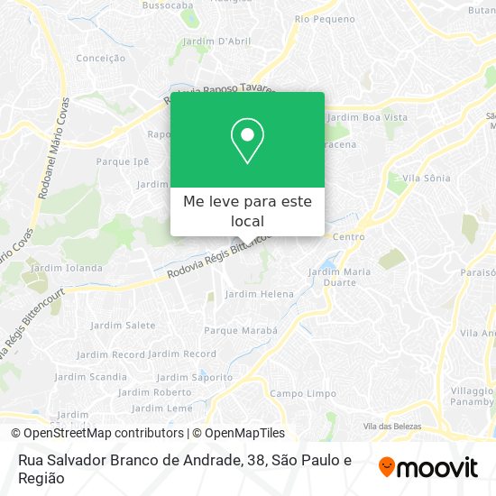 Rua Salvador Branco de Andrade, 38 mapa