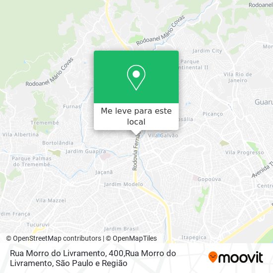 Rua Morro do Livramento, 400,Rua Morro do Livramento mapa