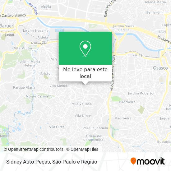 Sidney Auto Peças mapa