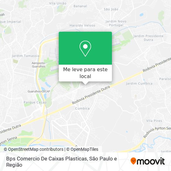 Bps Comercio De Caixas Plasticas mapa