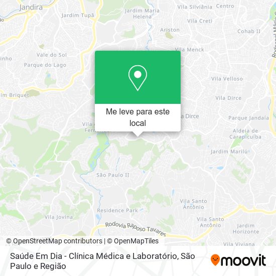 Saúde Em Dia - Clínica Médica e Laboratório mapa