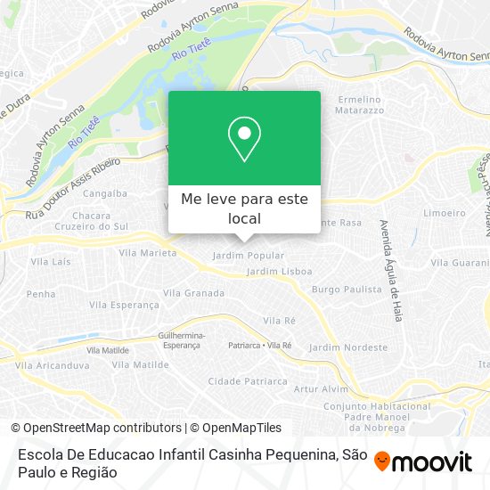 Escola De Educacao Infantil Casinha Pequenina mapa