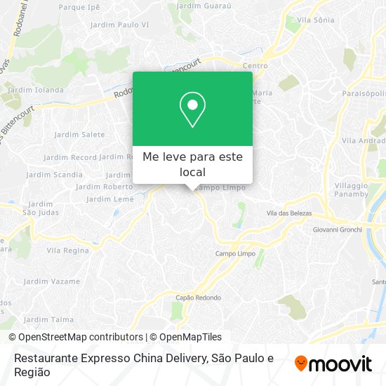 Restaurante Expresso China Delivery mapa