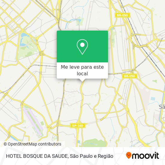 HOTEL BOSQUE DA SAUDE mapa