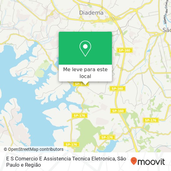 E S Comercio E Assistencia Tecnica Eletronica, Avenida Nossa Senhora dos Navegantes, 44 Eldorado Diadema-SP 09972-260 mapa